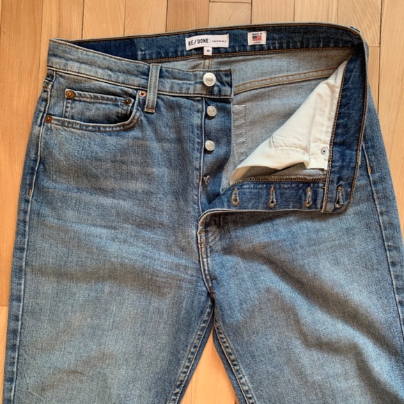 RE/DONE Originals High-Rise Straight Leg Jeans 30 - Picture 5 of 6